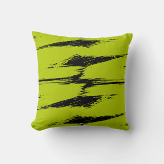 Coussin Peinture à incandescence à la chaux et à la brosse