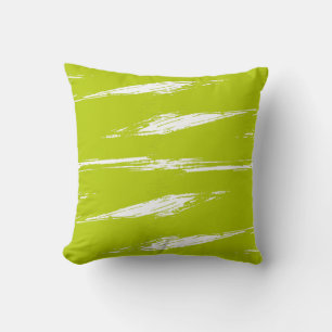 Coussin Peinture à incandescence à la chaux et à la brosse