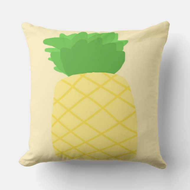 Coussin peinture à l'ananas (Recto)