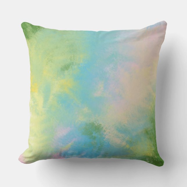 Coussin peinture à l'huile abstraite (Recto)