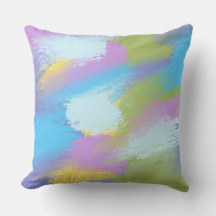 Coussin peinture abstraite