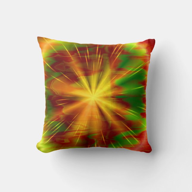 Coussin peinture Abstraite à la lumière art 3 (Recto)