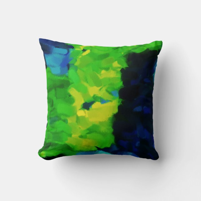 Coussin Peinture Abstraite | Art Abstrait 14 (Recto)