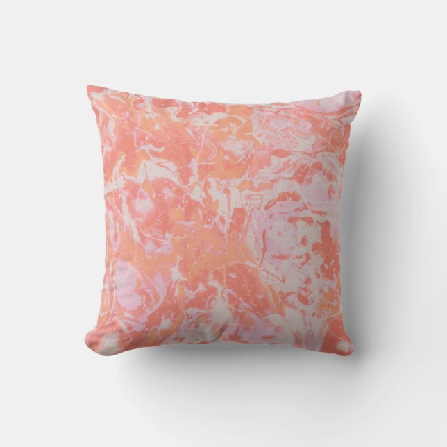 COUSSIN PEINTURE ABSTRAITE BLEU ET NOIR (Recto)