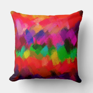 Coussin Peinture Abstraite colorée