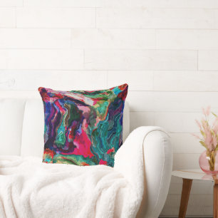 Coussin Peinture abstraite colorée