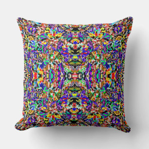 Coussin Peinture abstraite colorée mignonne