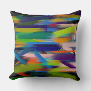 Coussin Peinture Abstraite Couleurs dynamiques #44