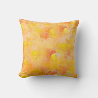 Coussin Peinture abstraite d'automne aux traits d'aquarell