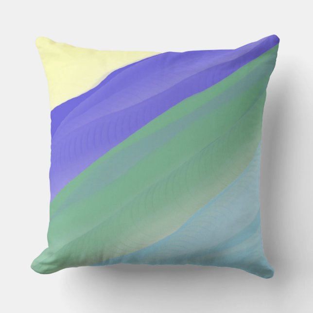 Coussin peinture abstraite moderne (Recto)