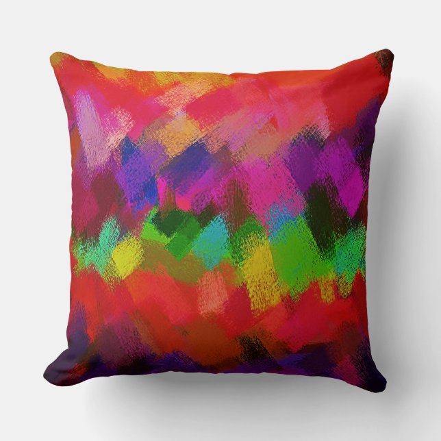 Coussin Peinture Abstraite moderne Brush Stroke #6 (Recto)