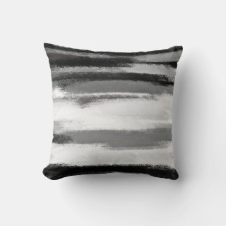 Coussin Peinture Abstraite | Noir et Blanc 53