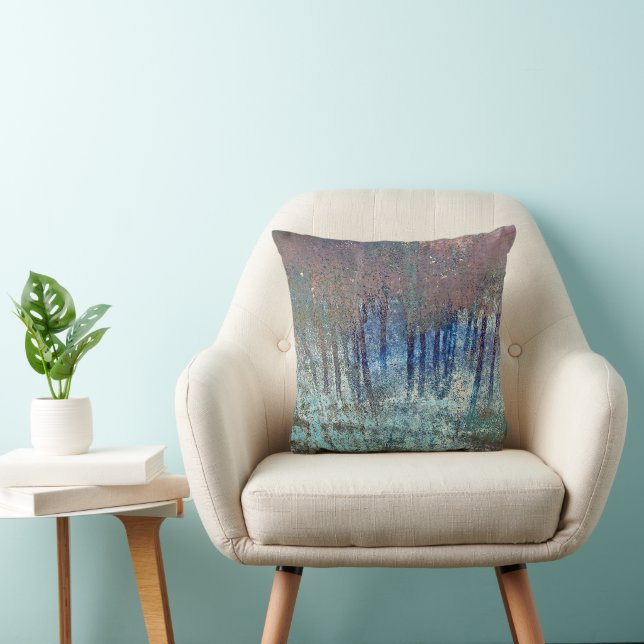 Coussin Peinture Abstraite Traînée Sale (Chaise)