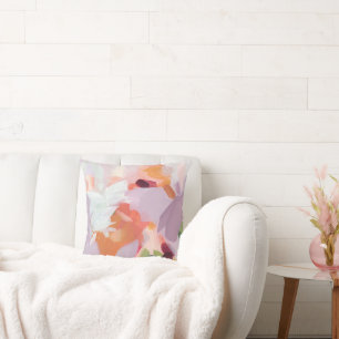 Coussin Peinture Abstraite unique colorée Art original