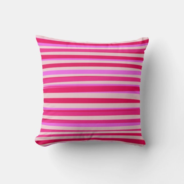 Coussin Peinture acrylique Abstraite rayée (Recto)