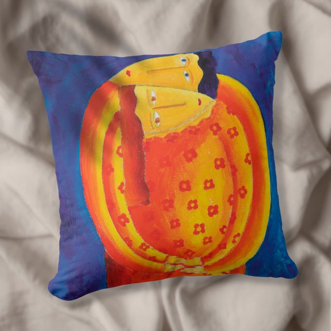 Coussin Peinture acrylique d'art contemporain Ensemble (Créateur téléchargé)