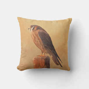 Coussin Peinture américaine Kestrel - Art original pour oi