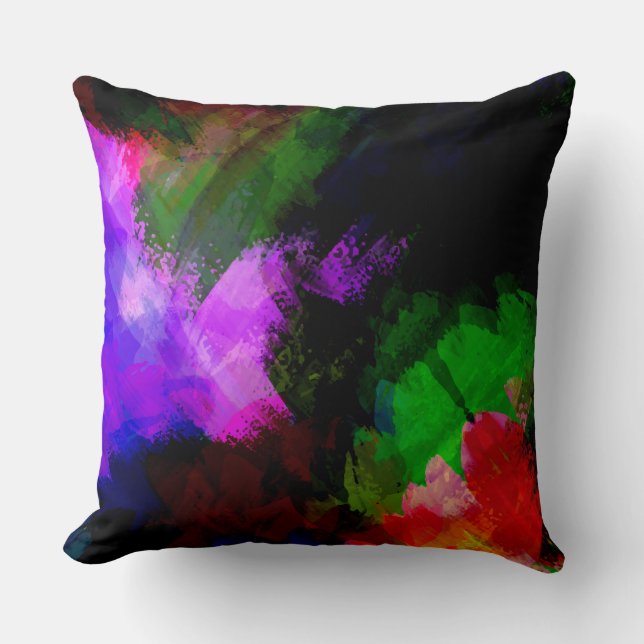 Coussin Peinture aquarelle abstraite 2 (Recto)