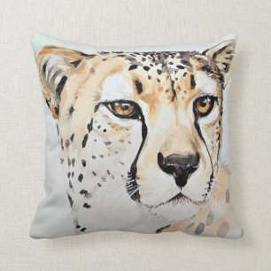 Coussin Peinture aquarelle Cheetah