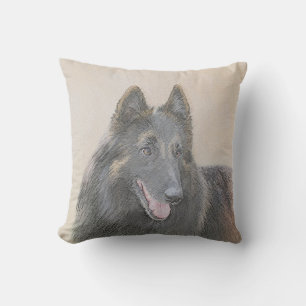 Coussin Peinture belge Tervuren - Cute Original Chien Art