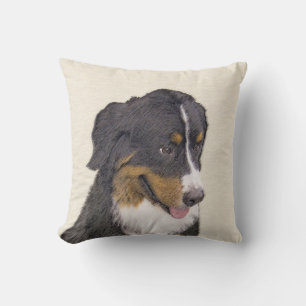 Coussin Peinture bernoise de chien de montagne - Art origi
