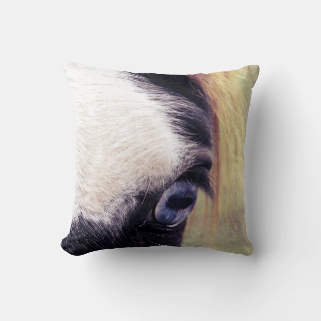 Coussin Peinture bleue (Recto)