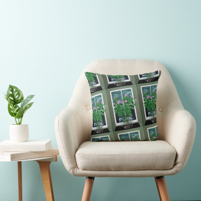 Coussin Peinture Citronella Dreams par Alfred Fox (Chaise)