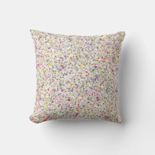 Coussin Peinture colorée à incrustation de coeur, Speckled