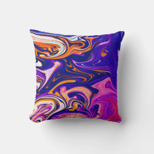 Coussin Peinture colorée Meilleur art, abstrait moderne