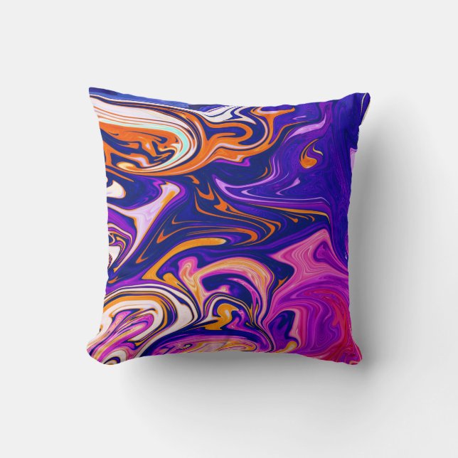 Coussin Peinture colorée | Meilleur art, abstrait moderne (Recto)