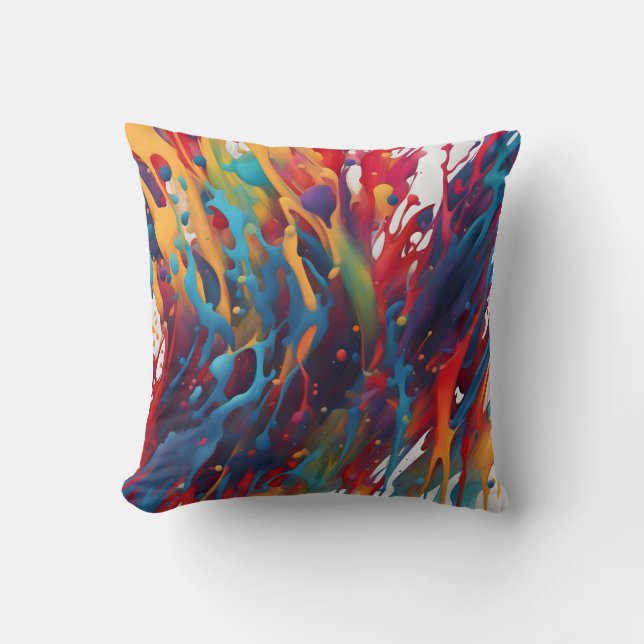 Coussin Peinture d'art abstrait (Recto)