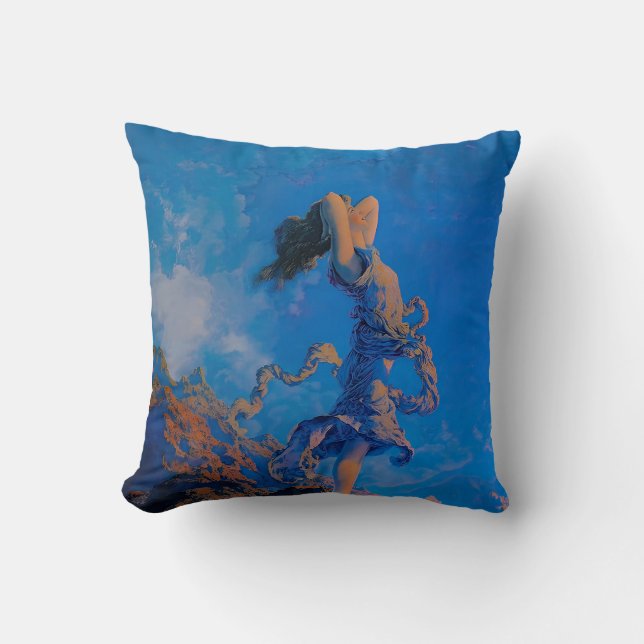 Coussin peinture d'art de Maxfield Parrish (Recto)