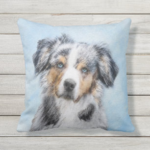 Coussin Peinture de berger américaine miniature - L'art d