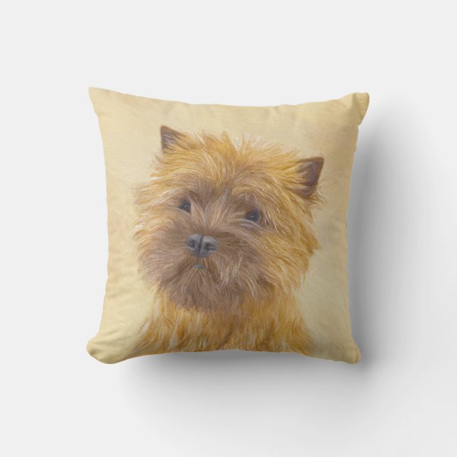 Coussin Peinture de Cairn Terrier - Cute Original Chien Ar (Recto)