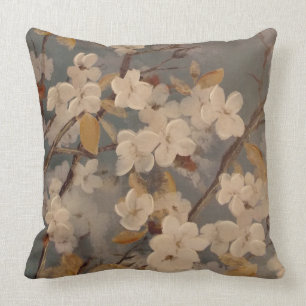 Coussin Peinture de fleur de cornouiller