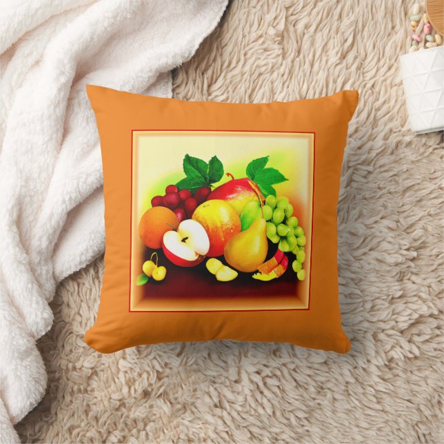 Coussin Peinture de fruits tropicaux. Commandez dès mainte (Couverture)
