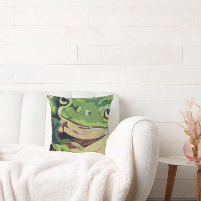 Coussin Peinture de grenouille - Cadeau pour les amateurs  (Canapé)