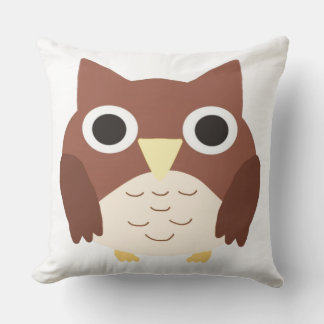 Coussin peinture de hibou