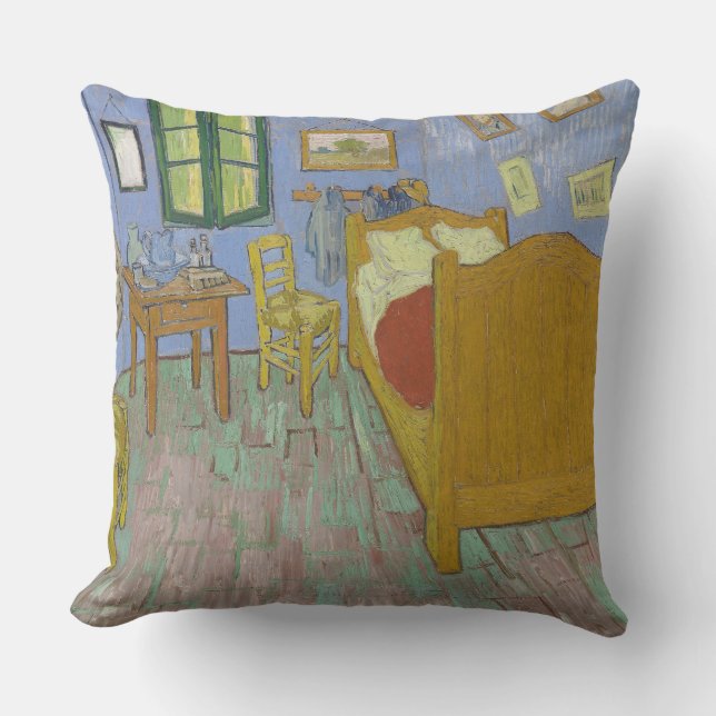 Coussin Peinture de la chambre de Vincent Van Gogh (Recto)