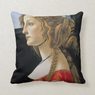 Coussin Peinture de la Renaissance de Botticelli