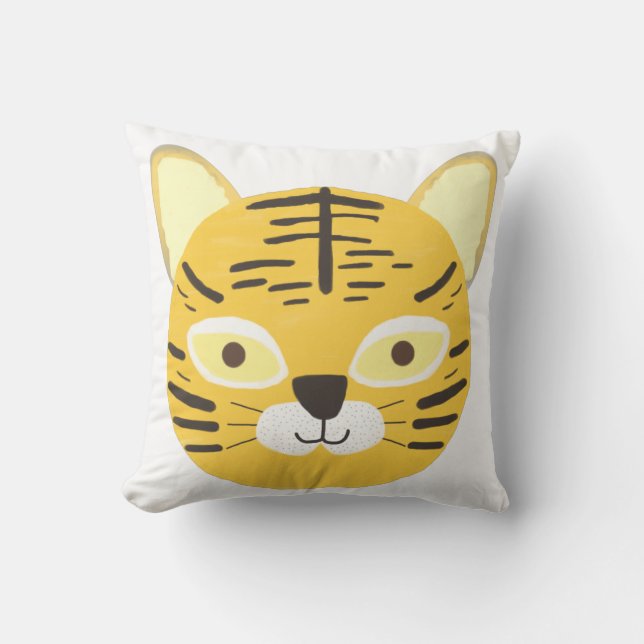 Coussin peinture de tigre (Recto)