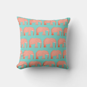 Coussin Peinture d'éléphant Safari Motif Jeu d'oreiller