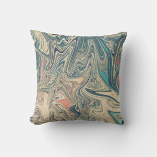 Coussin Peinture Des Terres Et Rivières Meilleur abstrai
