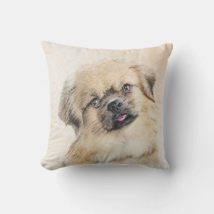 Coussin Peinture d'espagne tibétaine - jolie art original 