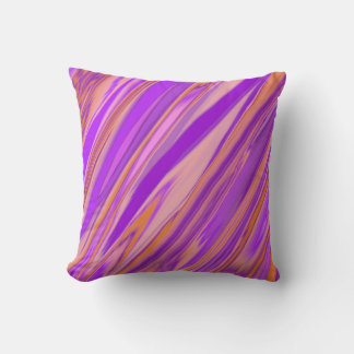 Coussin Peinture diagonale colorée Design d'art