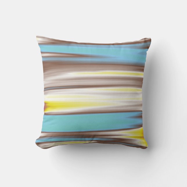 Coussin Peinture en arc-en-ciel Art Design Abstrait (Recto)