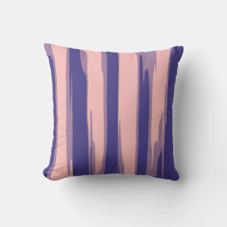 Coussin Peinture en bande rétro Art Abstrait