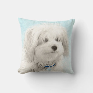 Coussin Peinture en coton de Tuléar - Belle peinture orig