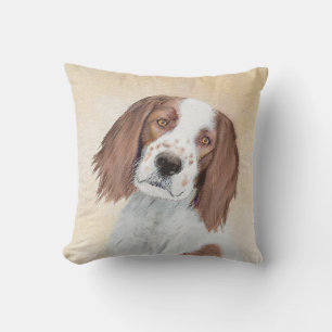 Coussin Peinture en Setter rouge et blanc irlandais - Art