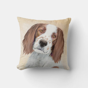Coussin Peinture en Setter rouge et blanc irlandais - Art
